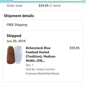 Birkenstock arch support (39) insert medium width